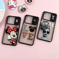 قاب شیائومی Redmi 9T طرح دار دخترانه سری B محافظ لنزدار کشویی