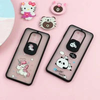 قاب شیائومی Redmi Note 9 Pro طرح دار دخترانه سری B محافظ لنزدار کشویی