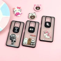 قاب شیائومی Redmi Note 9T طرح دار دخترانه سری B محافظ لنزدار کشویی