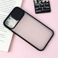 قاب PC مات محافظ لنز دار کشویی iPhone 11 Pro مشکی