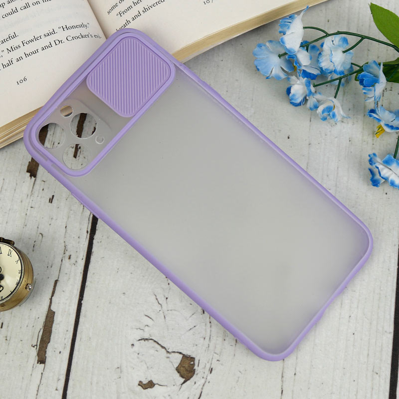 قاب PC مات محافظ لنز دار کشویی iPhone 11 Pro Max