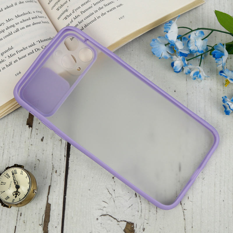 قاب PC مات محافظ لنز دار کشویی iPhone 11 Pro Max