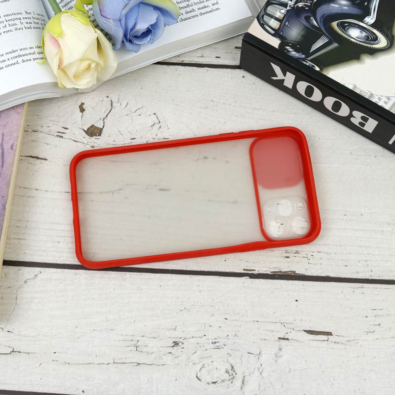 قاب PC مات محافظ لنز دار کشویی iPhone 11 Pro Max