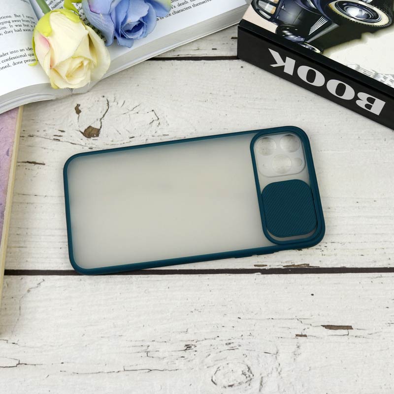 قاب PC مات محافظ لنز دار کشویی iPhone 11 Pro Max