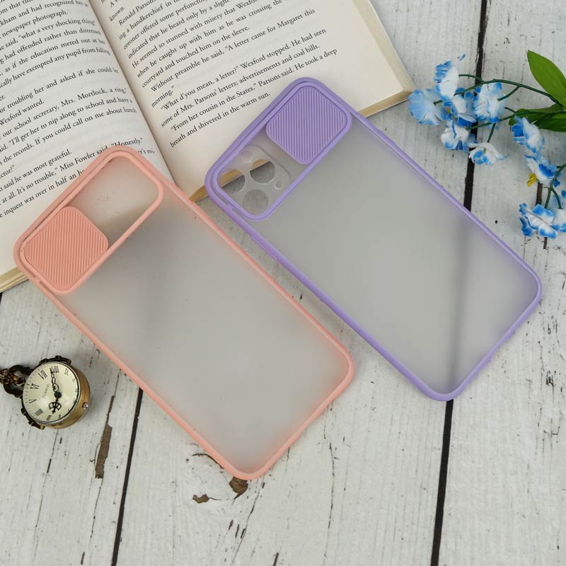 قاب PC مات محافظ لنز دار کشویی iPhone 11 Pro Max
