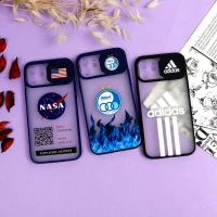 قاب محافظ لنز دار کشویی طرحدار پسرانه iPhone 12 سری B