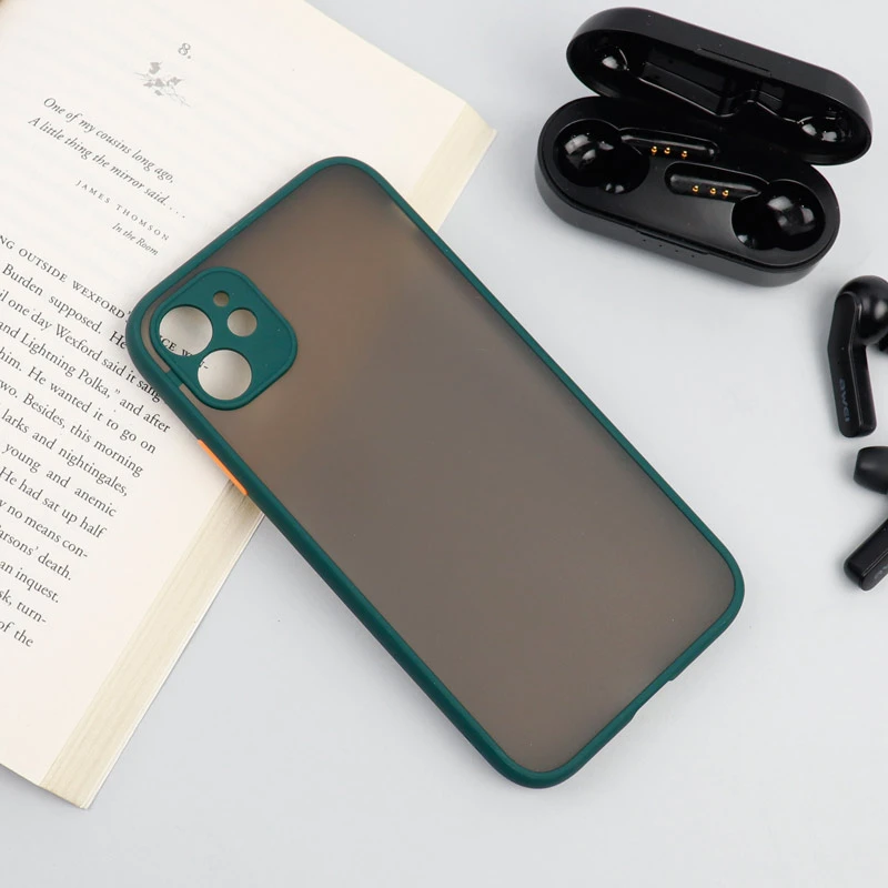 قاب PC مات محافظ لنز دار iPhone 12