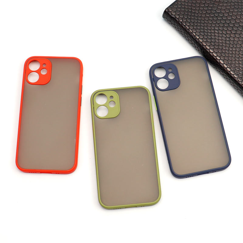 قاب PC مات محافظ لنز دار iPhone 12 Mini