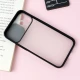 قاب PC مات محافظ لنز دار کشویی iPhone 12 Mini مشکی
