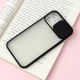 قاب PC مات محافظ لنز دار کشویی iPhone 12 Mini مشکی