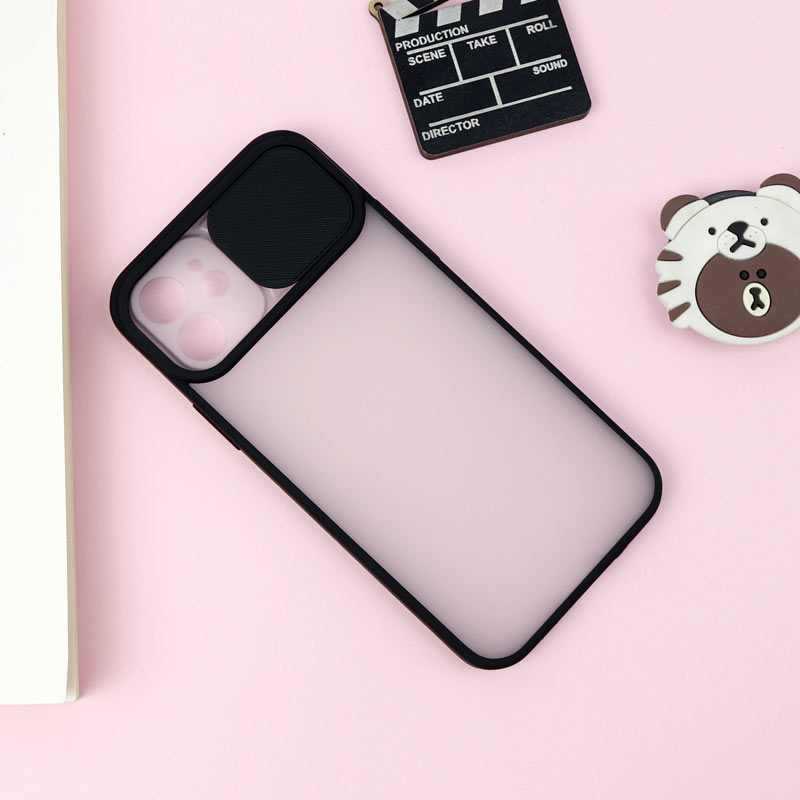قاب PC مات محافظ لنز دار کشویی iPhone 12 Pro