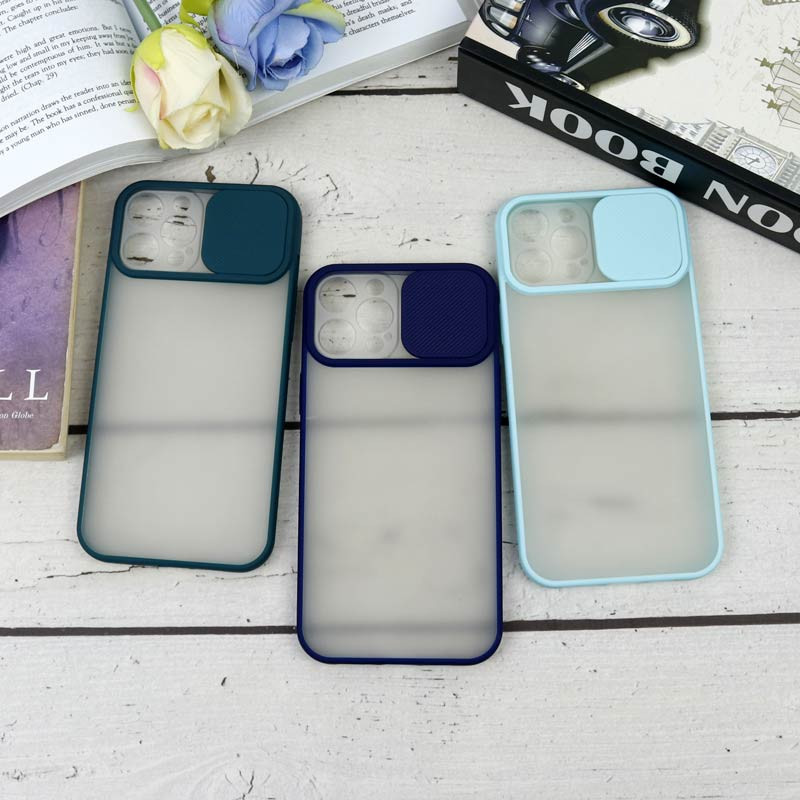 قاب PC مات محافظ لنز دار کشویی iPhone 12 Pro Max