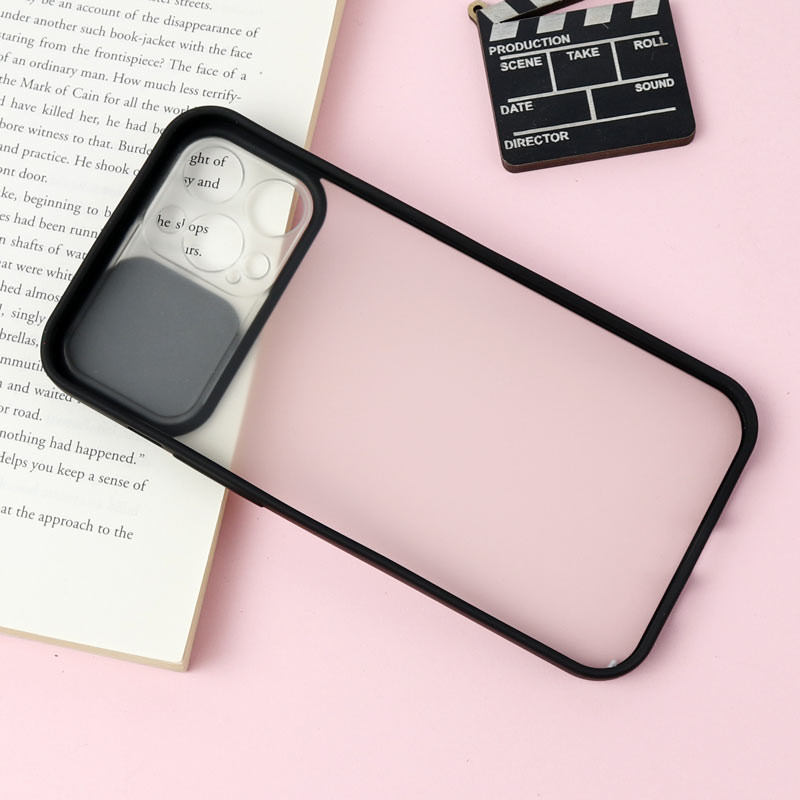 قاب PC مات محافظ لنز دار کشویی iPhone 12 Pro Max