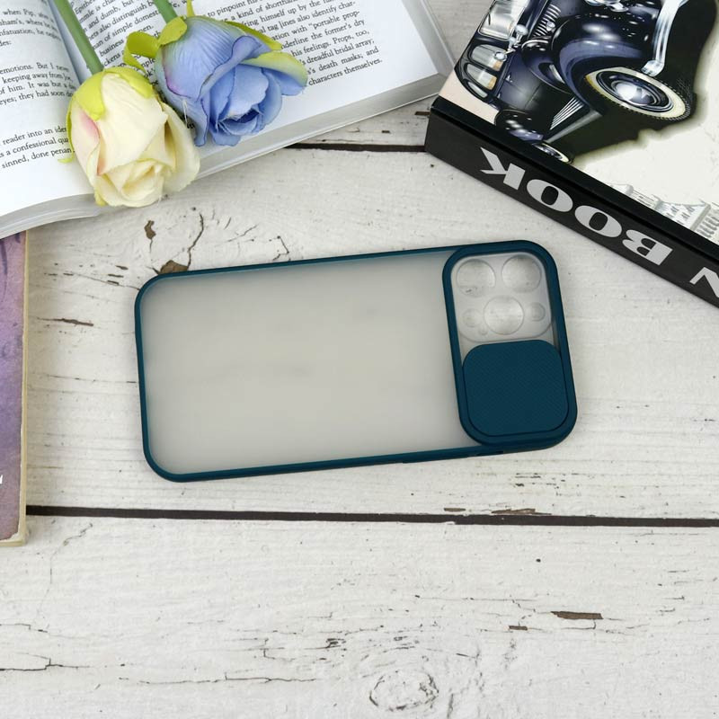 قاب PC مات محافظ لنز دار کشویی iPhone 12 Pro Max