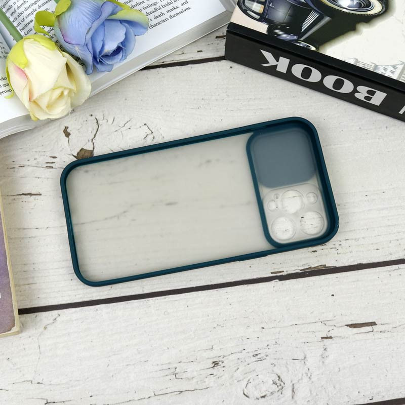 قاب PC مات محافظ لنز دار کشویی iPhone 12 Pro Max