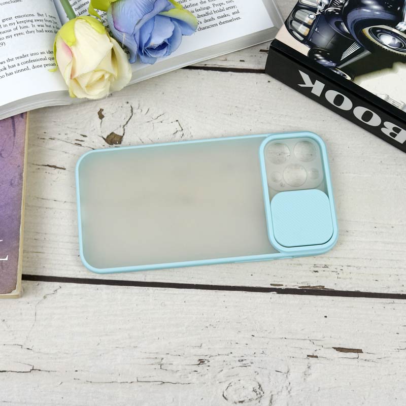 قاب PC مات محافظ لنز دار کشویی iPhone 12 Pro Max