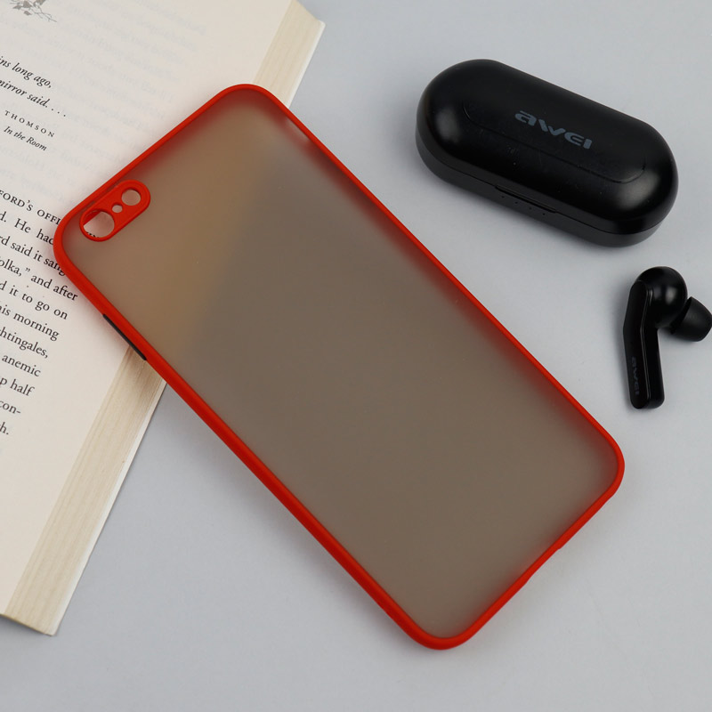 قاب PC مات محافظ لنز دار iPhone 6 Plus / 6s Plus