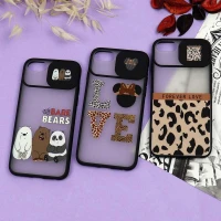 قاب آیفون iPhone 7 / 8 / SE 2020 طرح دار دخترانه سری B محافظ لنزدار کشویی