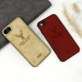 قاب چرمی آیفون iPhone 7/8 طرح گوزن محافظ لنزدار