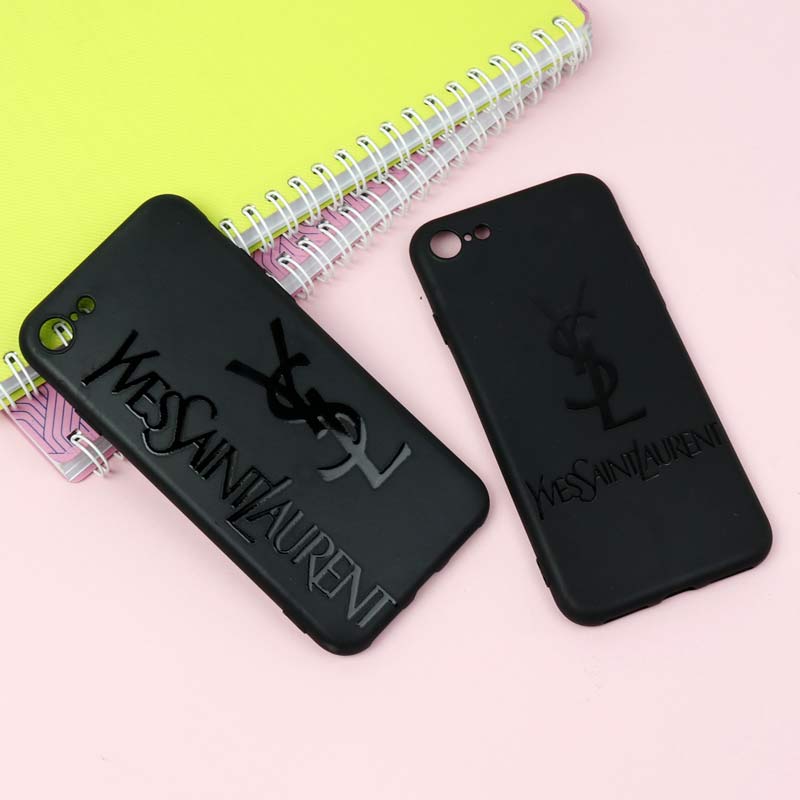 قاب طرحدار مشکی YSL آیفون iPhone 7/8