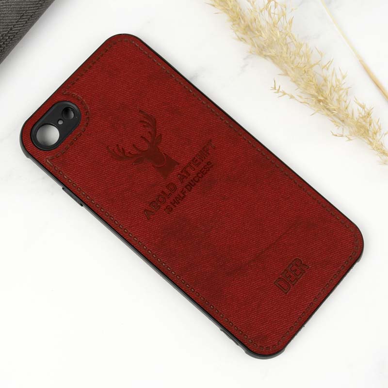 قاب چرمی محافظ لنزدار طرح گوزن iPhone 7/8