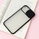 قاب PC مات محافظ لنز دار کشویی iPhone 7/8 مشکی