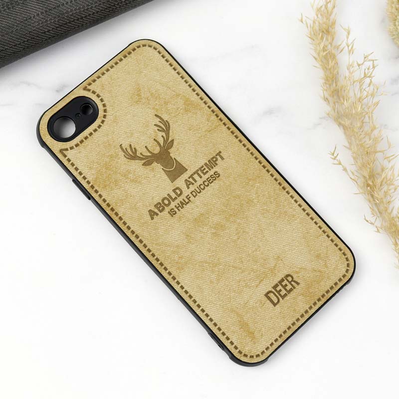 قاب چرمی محافظ لنزدار طرح گوزن iPhone 7/8