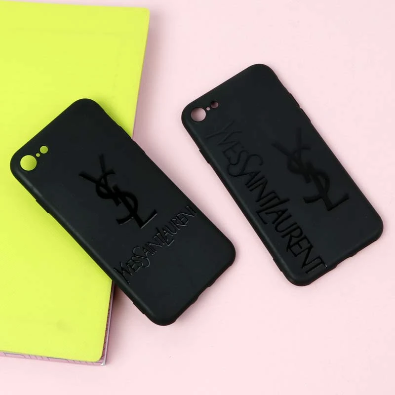 قاب طرحدار مشکی YSL آیفون iPhone 7/8