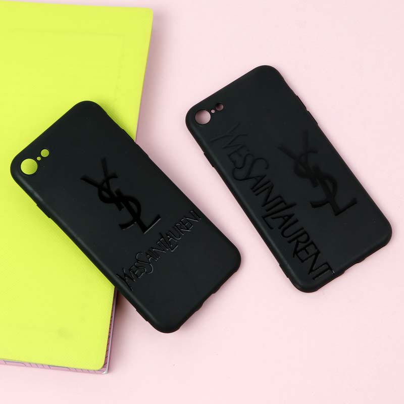 قاب طرحدار مشکی YSL آیفون iPhone 7/8