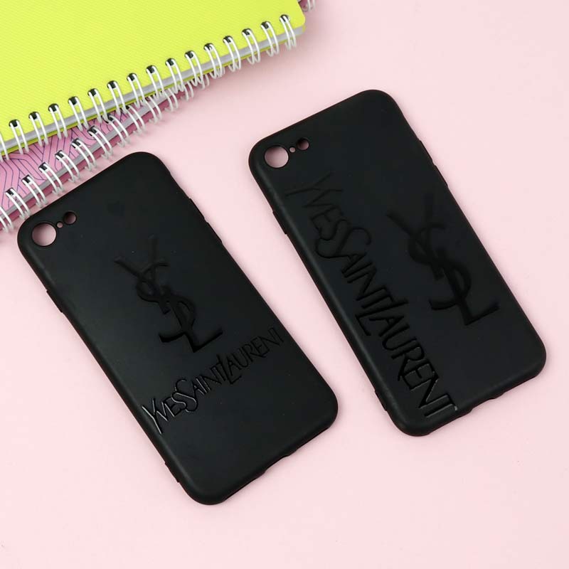 قاب طرحدار مشکی YSL آیفون iPhone 7/8