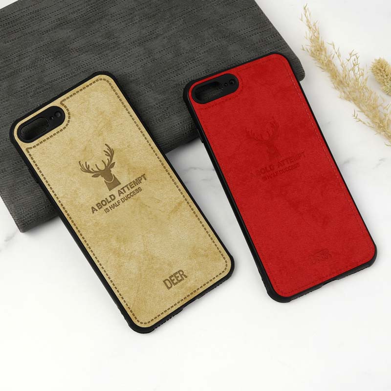 قاب چرمی طرح گوزن iPhone 7 Plus / 8 Plus