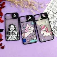 قاب آیفون iPhone 7 Plus / iPhone 8 Plus طرح دار دخترانه سری B محافظ لنزدار کشویی