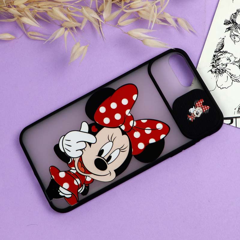 قاب محافظ لنز دار کشویی طرحدار دخترانه iPhone 7 Plus / iPhone 8 Plus سری B