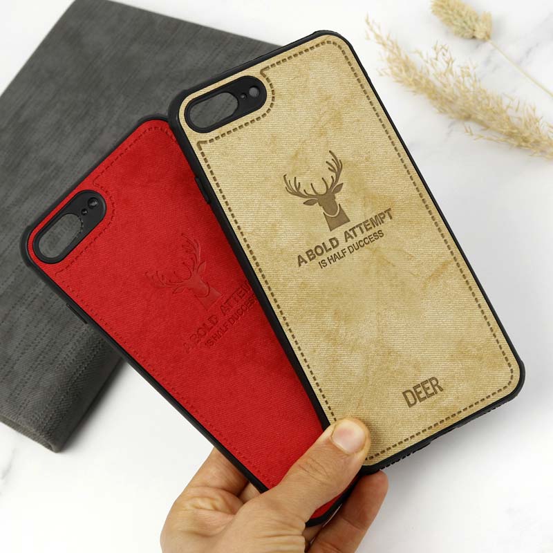 قاب چرمی طرح گوزن iPhone 7 Plus / 8 Plus