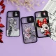 قاب آیفون iPhone X / XS طرح دار دخترانه سری B محافظ لنزدار کشویی