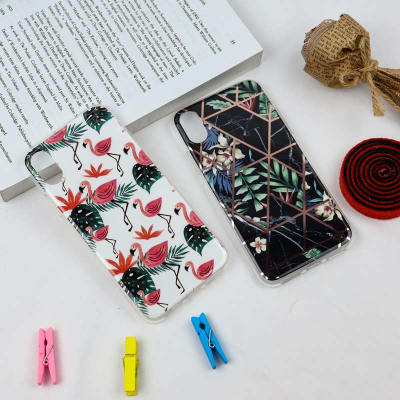 قاب طرح کاشی iPhone X/XS