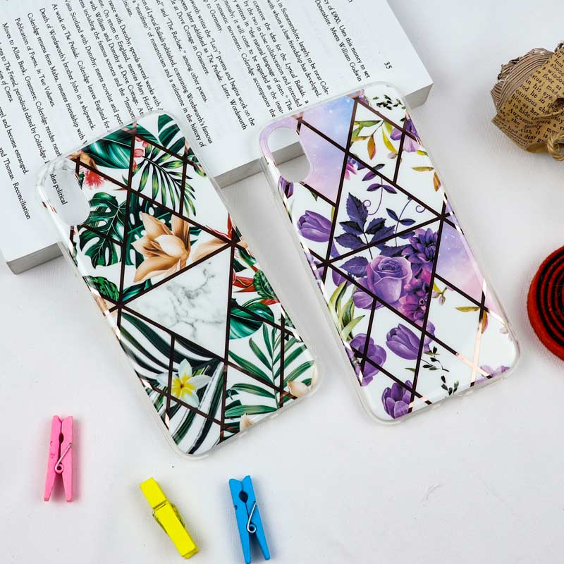 قاب طرح کاشی iPhone X/XS