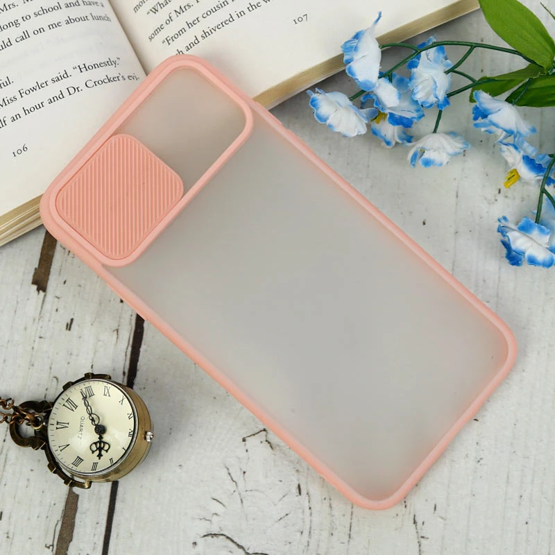 قاب PC مات محافظ لنز دار کشویی iPhone X/XS