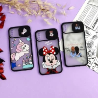 قاب محافظ لنز دار کشویی طرحدار دخترانه iPhone X/XS سری B