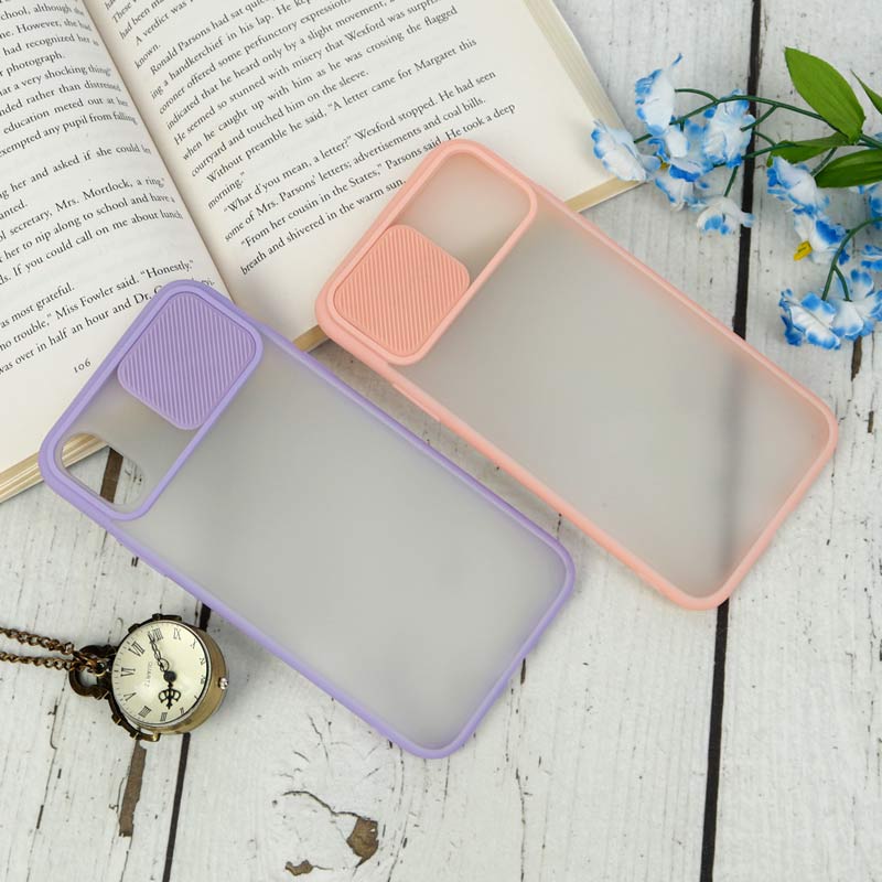 قاب PC مات محافظ لنز دار کشویی iPhone X/XS