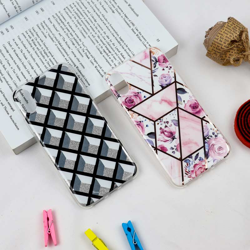 قاب طرح کاشی iPhone X/XS