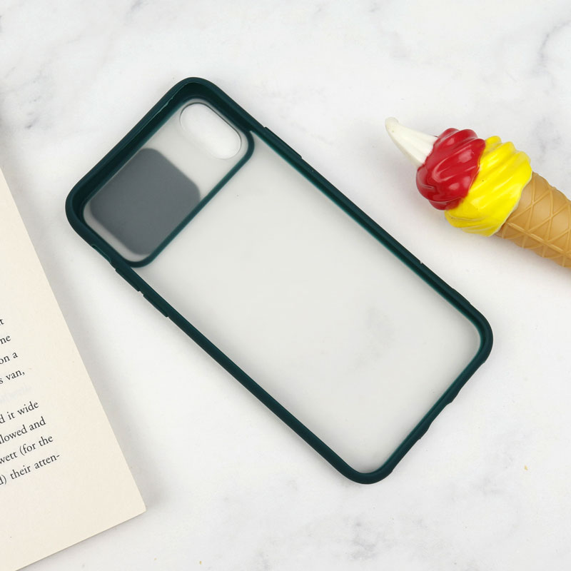 قاب PC مات محافظ لنز دار کشویی iPhone X/XS