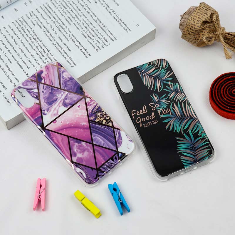 قاب طرح کاشی iPhone X/XS