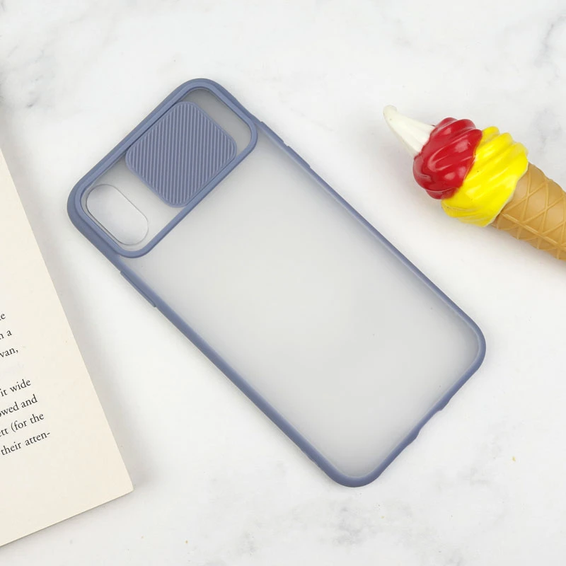 قاب PC مات محافظ لنز دار کشویی iPhone X/XS