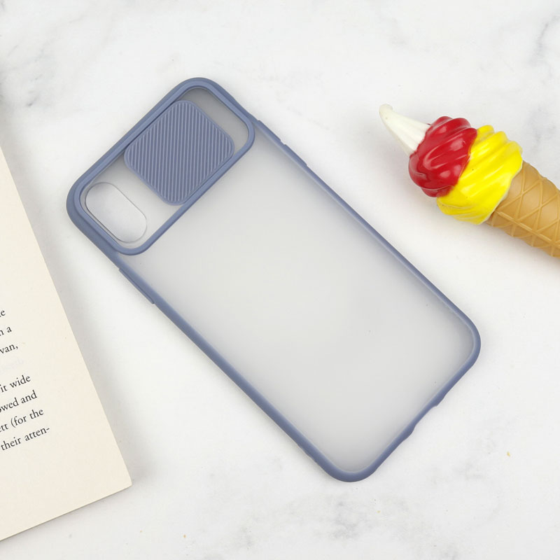 قاب PC مات محافظ لنز دار کشویی iPhone X/XS
