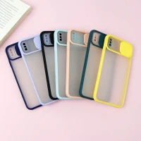 قاب PC مات محافظ لنز دار کشویی iPhone XS Max
