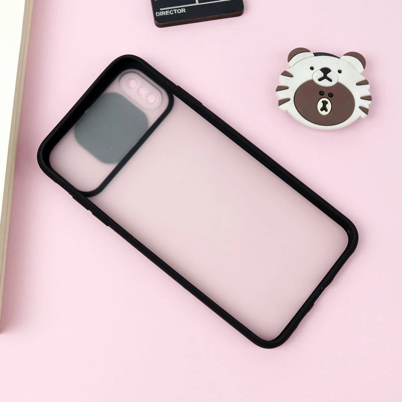 قاب PC مات محافظ لنز دار کشویی iPhone XS Max