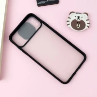 قاب PC مات محافظ لنز دار کشویی iPhone XS Max
