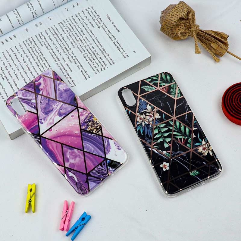 قاب طرح کاشی iPhone XS Max