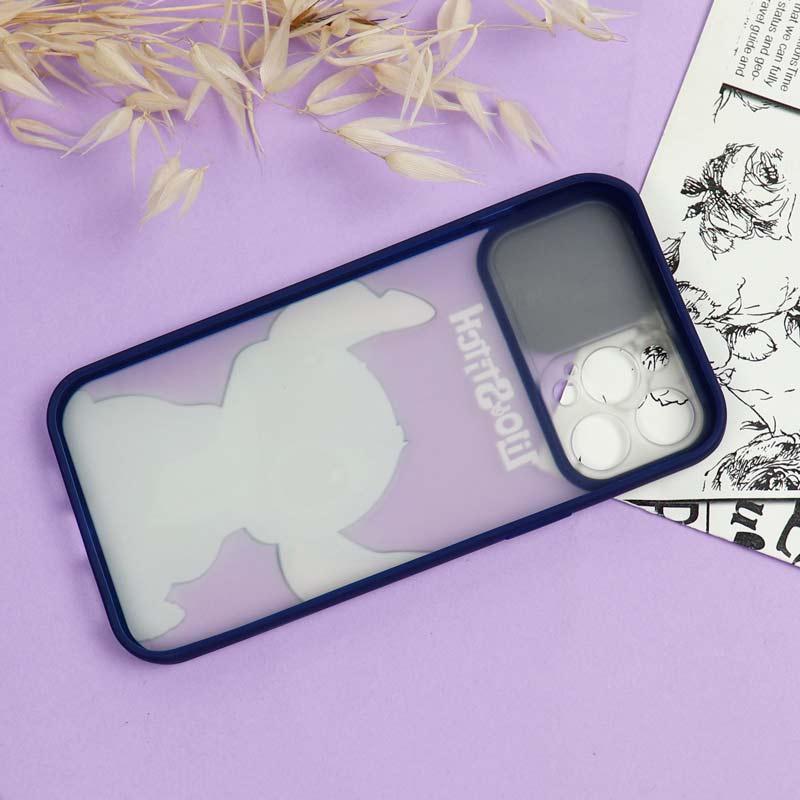 قاب محافظ لنز دار کشویی طرحدار دخترانه iPhone 12 Pro Max سری B